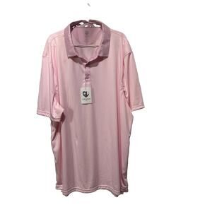 Graham Luxe Golf Polo Shirt Men’s 3XL Pink New With Tags